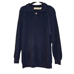 Vintage rainbow ridge plus oversized knit sweater